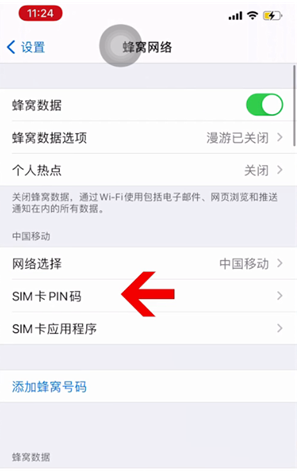 龙马潭苹果14维修网分享如何给iPhone14的SIM卡设置密码 