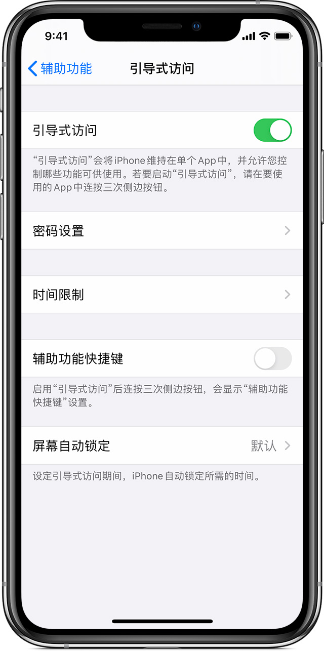 龙马潭苹果手机维修分享如何在 iPhone 上退出引导式访问 