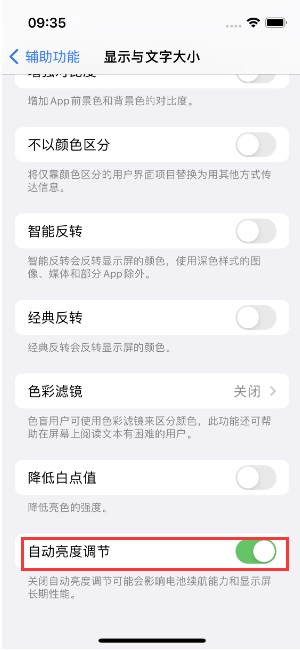 龙马潭苹果15维修店分享iPhone 15 Pro系列屏幕亮度 