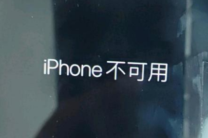 龙马潭苹果服务网点分享锁屏界面显示“iPhone 不可用”如何解决 